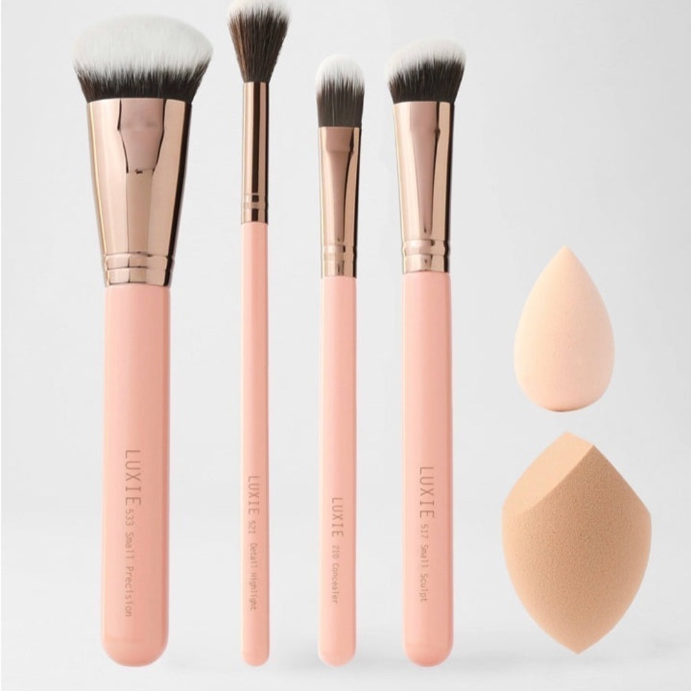 LUXIE Radiant Brush Set- Rose Gold Collection